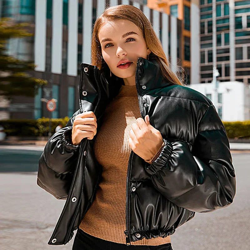 NIENKE | Short Thick Winter Jacket with High Collar