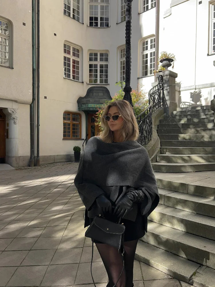 RUTH | Stylish wool jacket with scarf