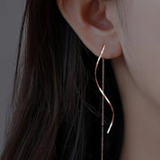 Evonne | Wavy Drop Earrings