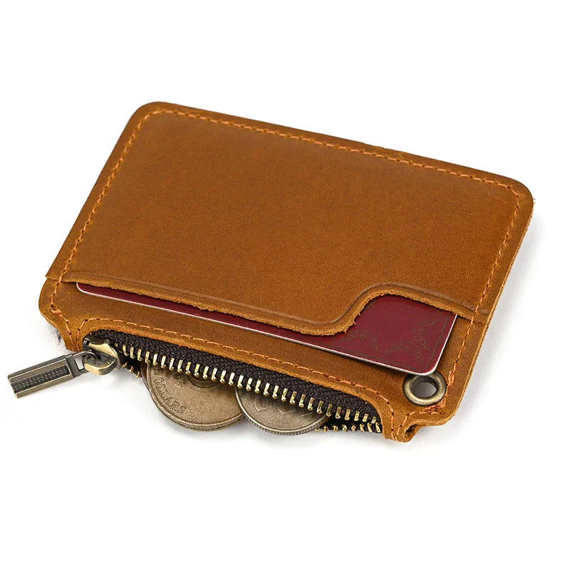 Dani | Vintage Genuine Leather Travel Bag with Coin Pocket