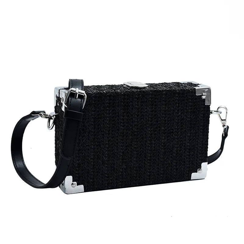 Rain | Trendy Crossbody Box Bag with Metallic Accents