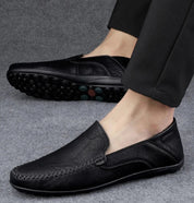 Stylish ENZO Italian Loafers for Men - Luxurious PU Leather Design