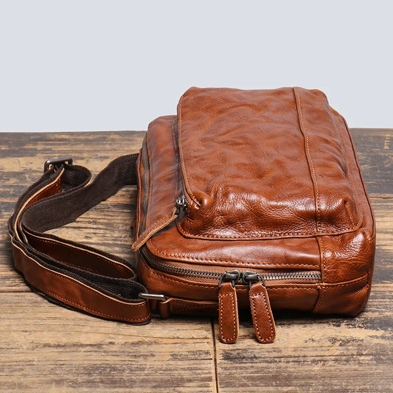 Joseph | Vintage Multi-Function Crossbody Bag with Secure Zippers