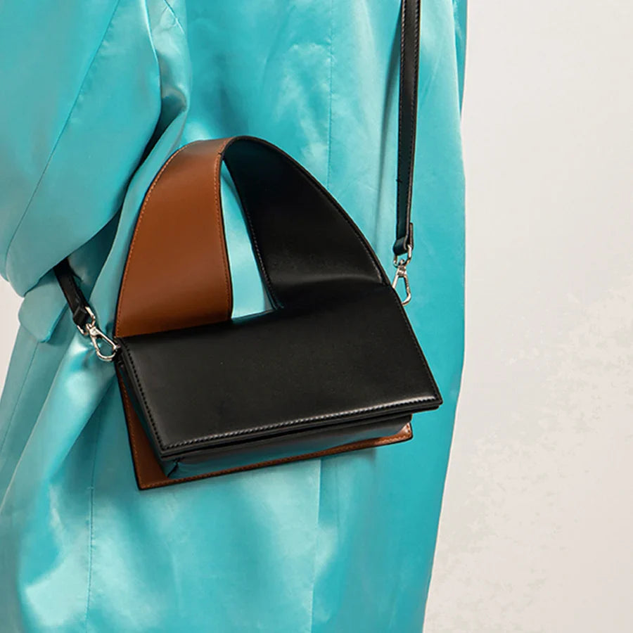 Michaela | Modern Geometric Handbag with Dual Carrying Options