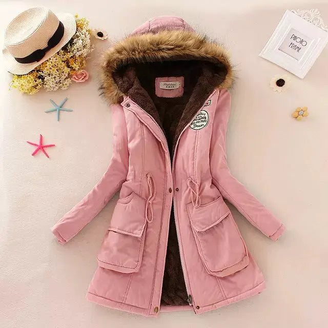 HILDE | Warm Lined Winter Jacket with Hood for Women