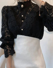 Julia | Sophisticated Long Sleeve Turtleneck Shirt
