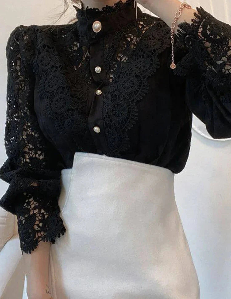 Julia | Sophisticated Long Sleeve Turtleneck Shirt