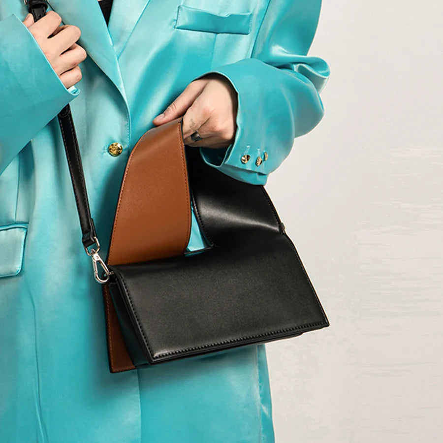 Michaela | Modern Geometric Handbag with Dual Carrying Options