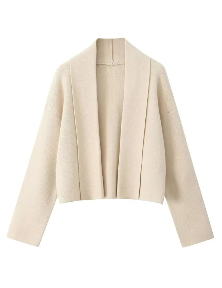 Faye |  Autumn Cardigan with Shawl Collar