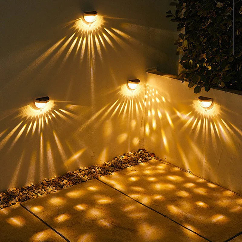 Solar Wall Lights Outdoor - Waterproof LED Garden Lights for Driveway & Patio-2