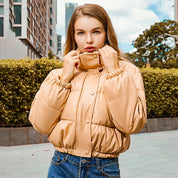 NIENKE | Short Thick Winter Jacket with High Collar