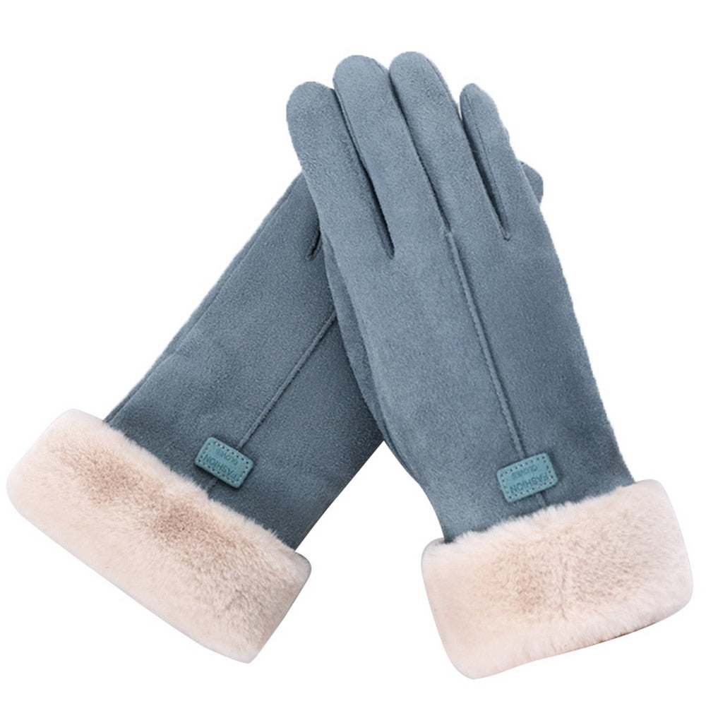 Ava | Cozy & Stylish Furry Winter Gloves