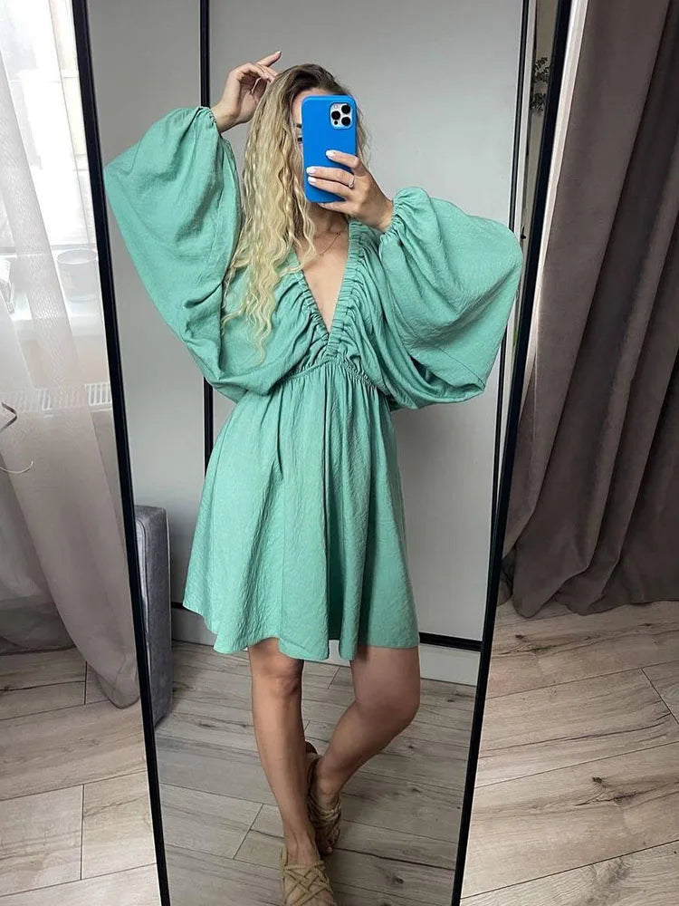 Kathy | Summer Long Sleeve Dress