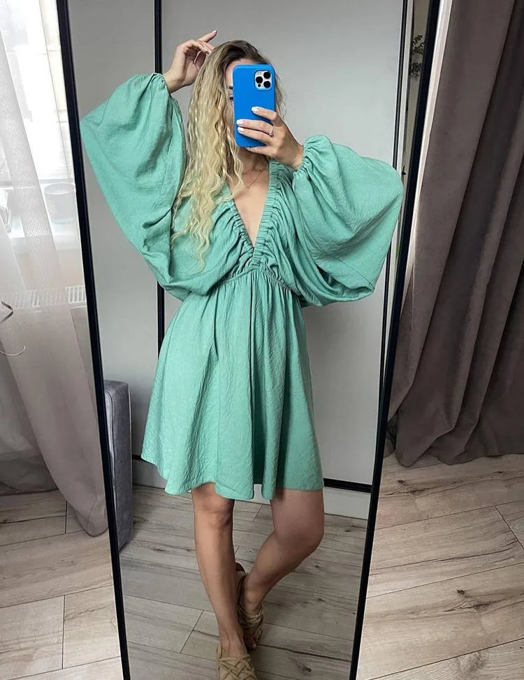 Kathy | Summer Long Sleeve Dress