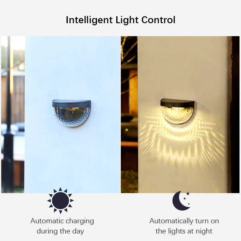 Solar Wall Lights Outdoor - Waterproof LED Garden Lights for Driveway & Patio-6