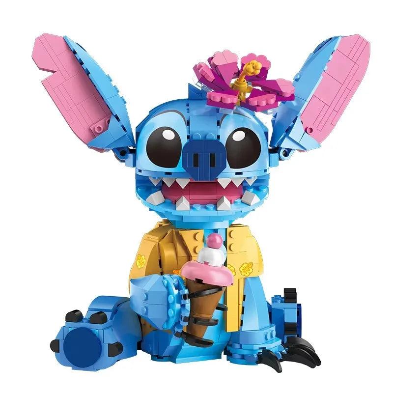 Stitch-Inspired Building Block Set | 730 Pieces