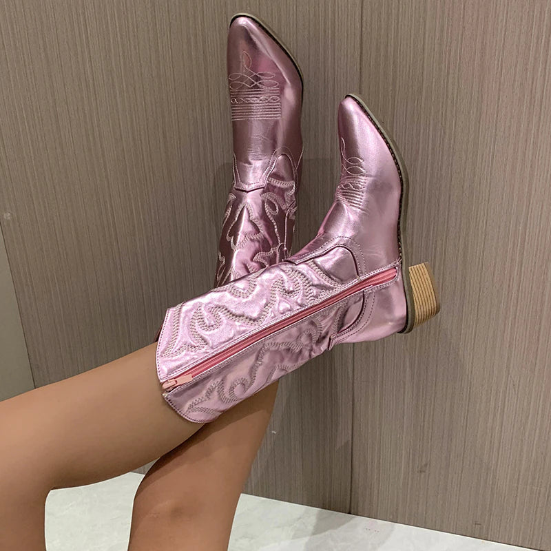 Evelyna | Retro Western Cowboy Boots