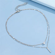 GlamChic | Dual Pendant Necklace for a Fashionable Statement
