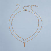 GlamChic | Dual Pendant Necklace for a Fashionable Statement