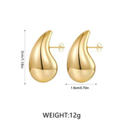 LuxeTeardrop | Chic Drop Earrings for Fashionable Impact