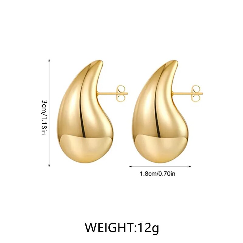 LuxeTeardrop | Chic Drop Earrings for Fashionable Impact
