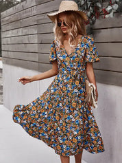 Elisa | Floral Print Loose-Fitting Dress