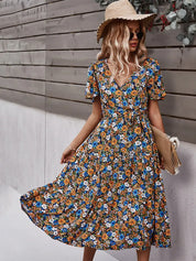 Elisa | Floral Print Loose-Fitting Dress