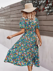 Elisa | Floral Print Loose-Fitting Dress
