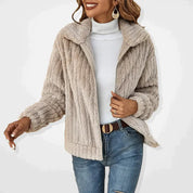 Jasmine | Luxurious Long Fleece Jacket for Winter Days