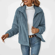 Jasmine | Luxurious Long Fleece Jacket for Winter Days