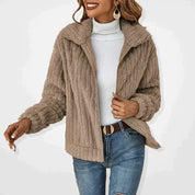 Jasmine | Luxurious Long Fleece Jacket for Winter Days