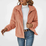 Jasmine | Luxurious Long Fleece Jacket for Winter Days