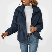 Jasmine | Luxurious Long Fleece Jacket for Winter Days