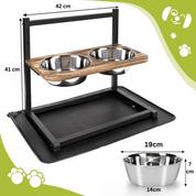 Premium raised dog feeding station - Snackhaven