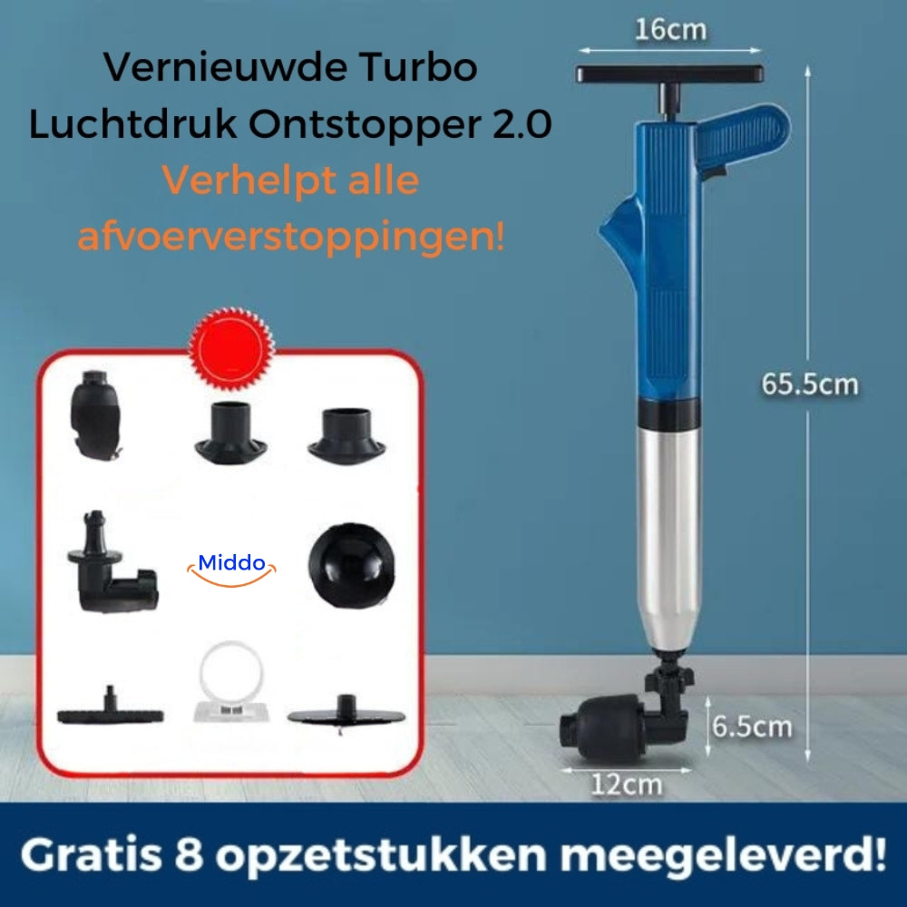 Aqualux Turbo Air Pressure Unblocker 2.0 | Effective solution for all your drainage clutches!-1