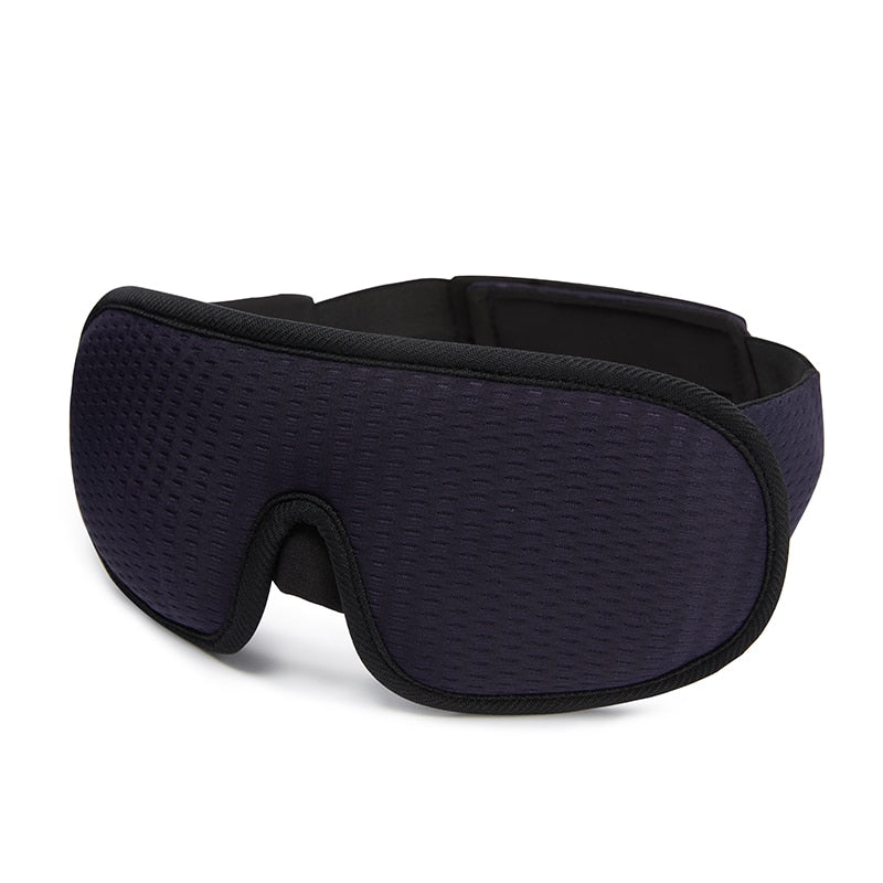 Light-blocking and softly padded 3D sleeping mask