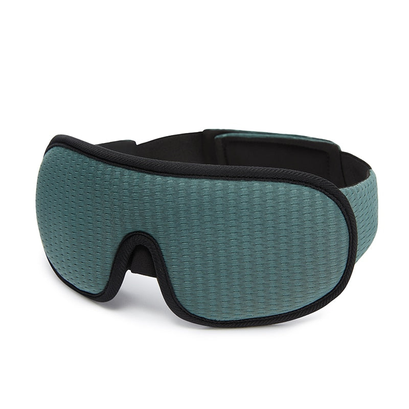 Light-blocking and softly padded 3D sleeping mask