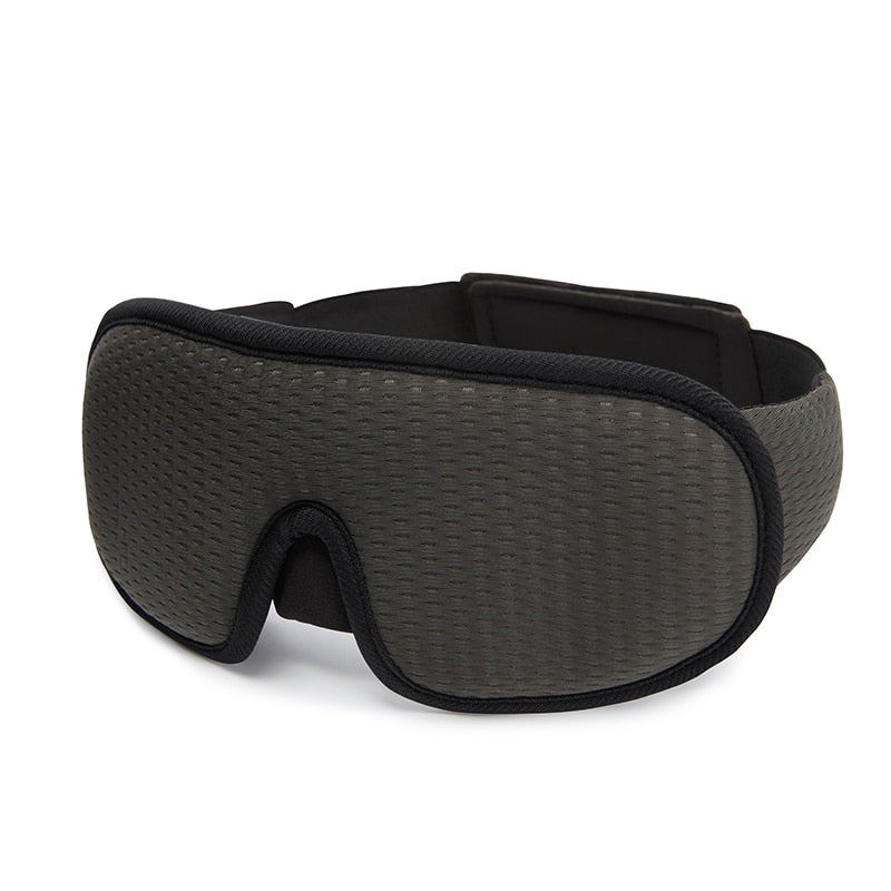 Light-blocking and softly padded 3D sleeping mask
