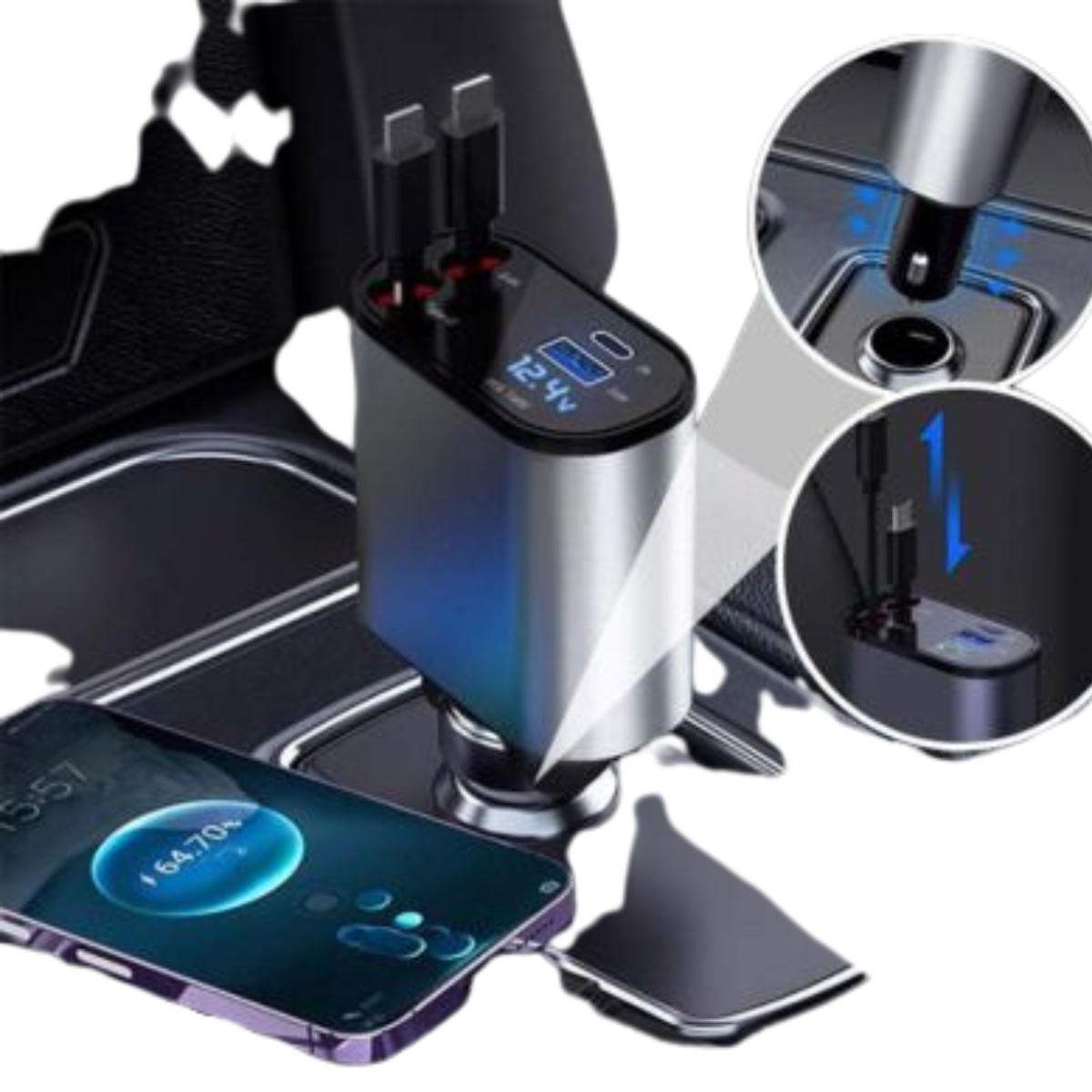 Digital car self-charger suitable for each car-2