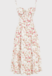 Billy | Midi Bustier Corset Sun Dress