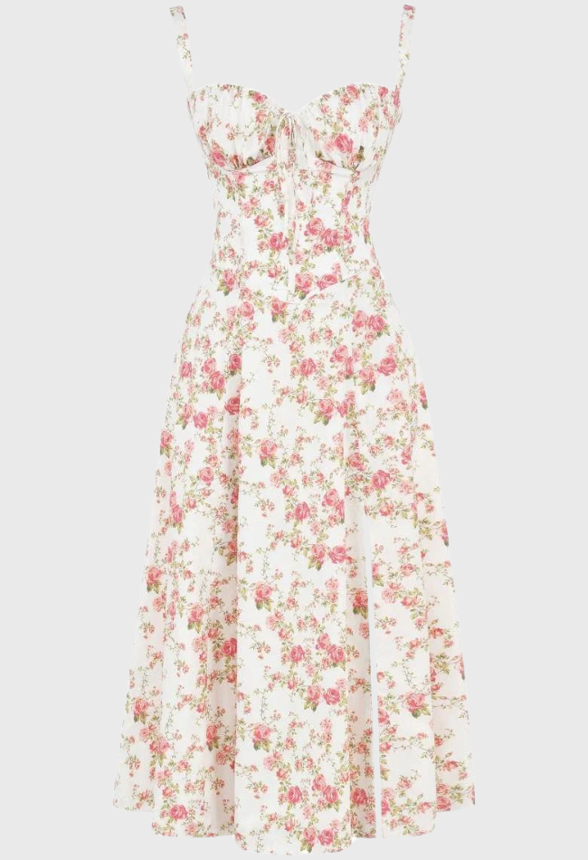 Billy | Midi Bustier Corset Sun Dress