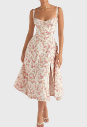 Billy | Midi Bustier Corset Sun Dress