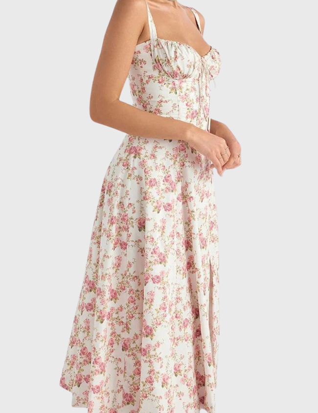Billy | Midi Bustier Corset Sun Dress
