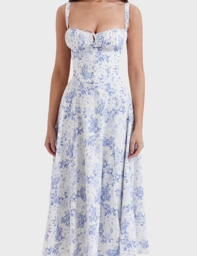 Billy | Midi Bustier Corset Sun Dress