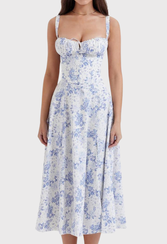Billy | Midi Bustier Corset Sun Dress