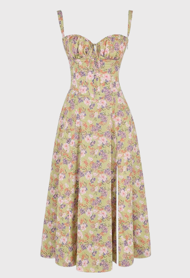 Billy | Midi Bustier Corset Sun Dress