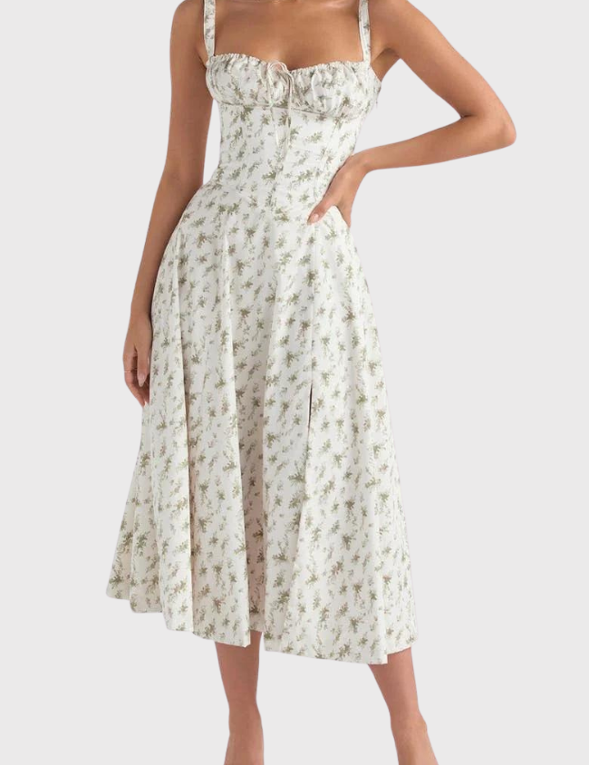 Billy | Midi Bustier Corset Sun Dress