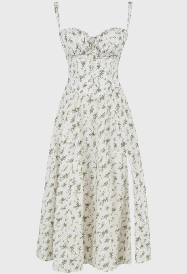 Billy | Midi Bustier Corset Sun Dress