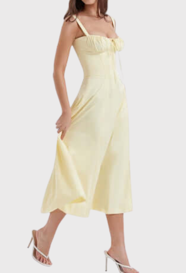 Billy | Midi Bustier Corset Sun Dress