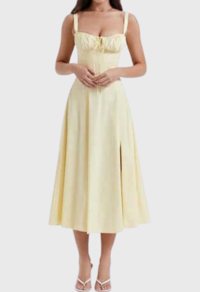 Billy | Midi Bustier Corset Sun Dress